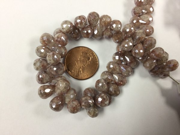 Brown Silverite Drops Coated