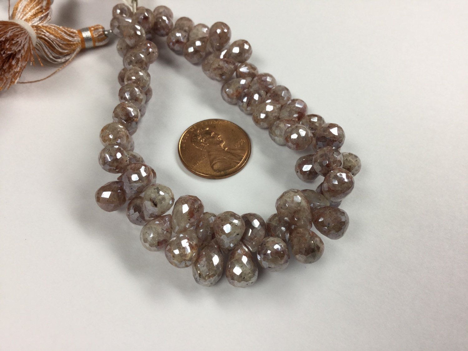 Brown Silverite Drops Coated