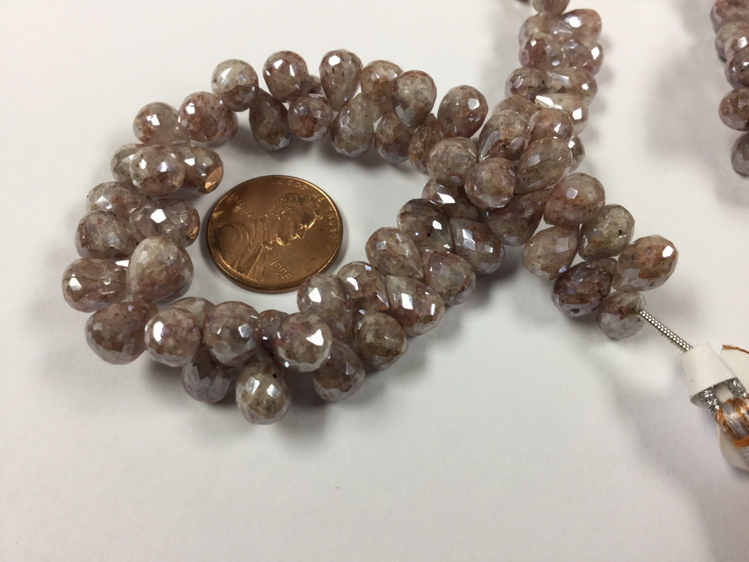 Brown Silverite Drops Coated