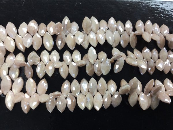 Peach Moonstone Marquise Faceted