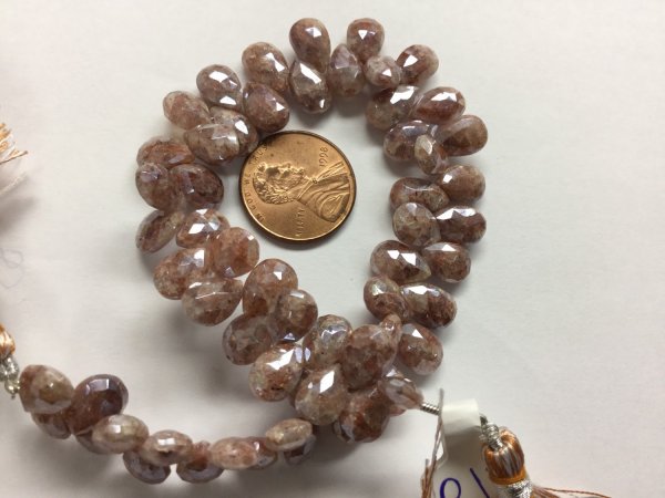 Brown Silverite Pears Coated