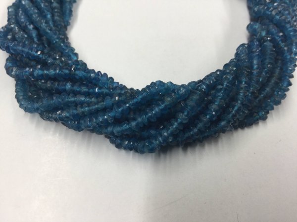 Peacock Apatite Rondelles Faceted