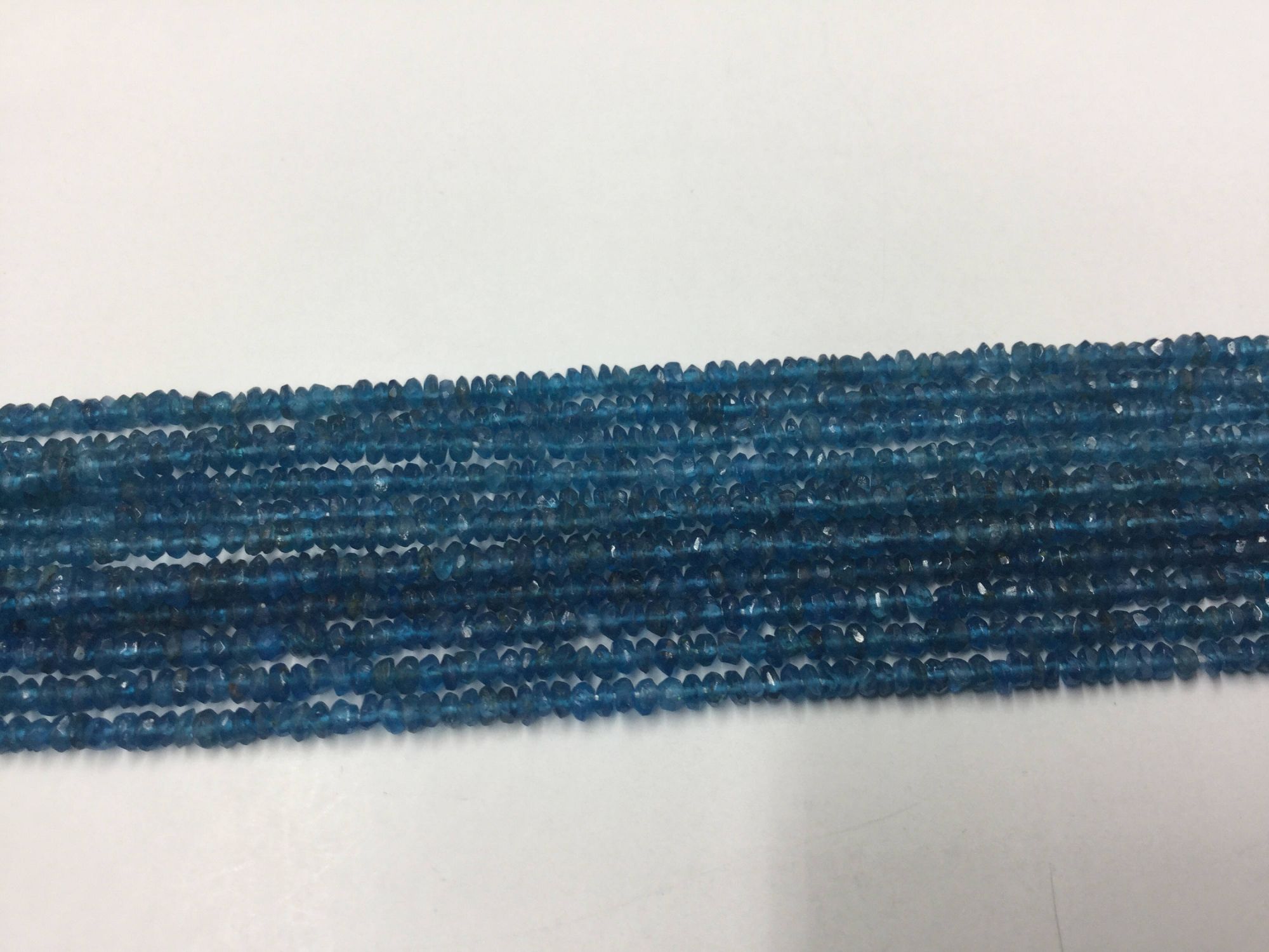 Peacock Apatite Rondelles Faceted