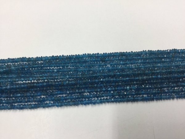 Peacock Apatite Rondelles Faceted