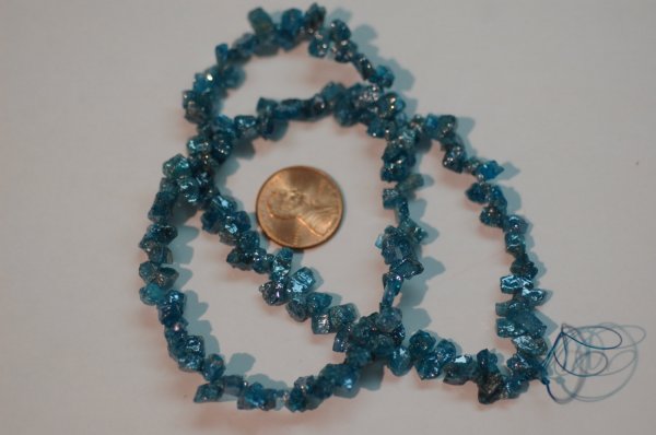 Peacock blue Apatite Funky Cut Faceted