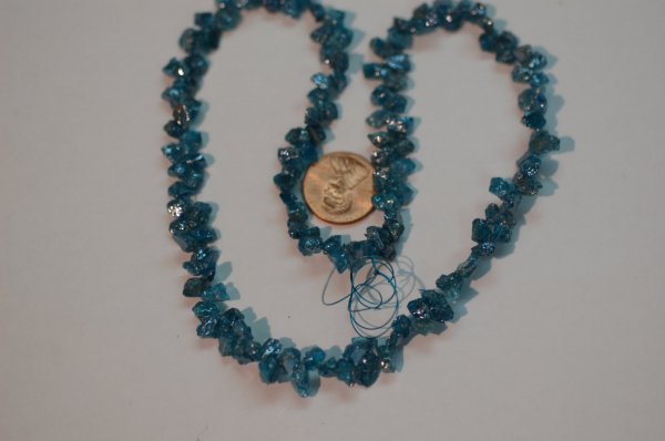 Peacock blue Apatite Funky Cut Faceted