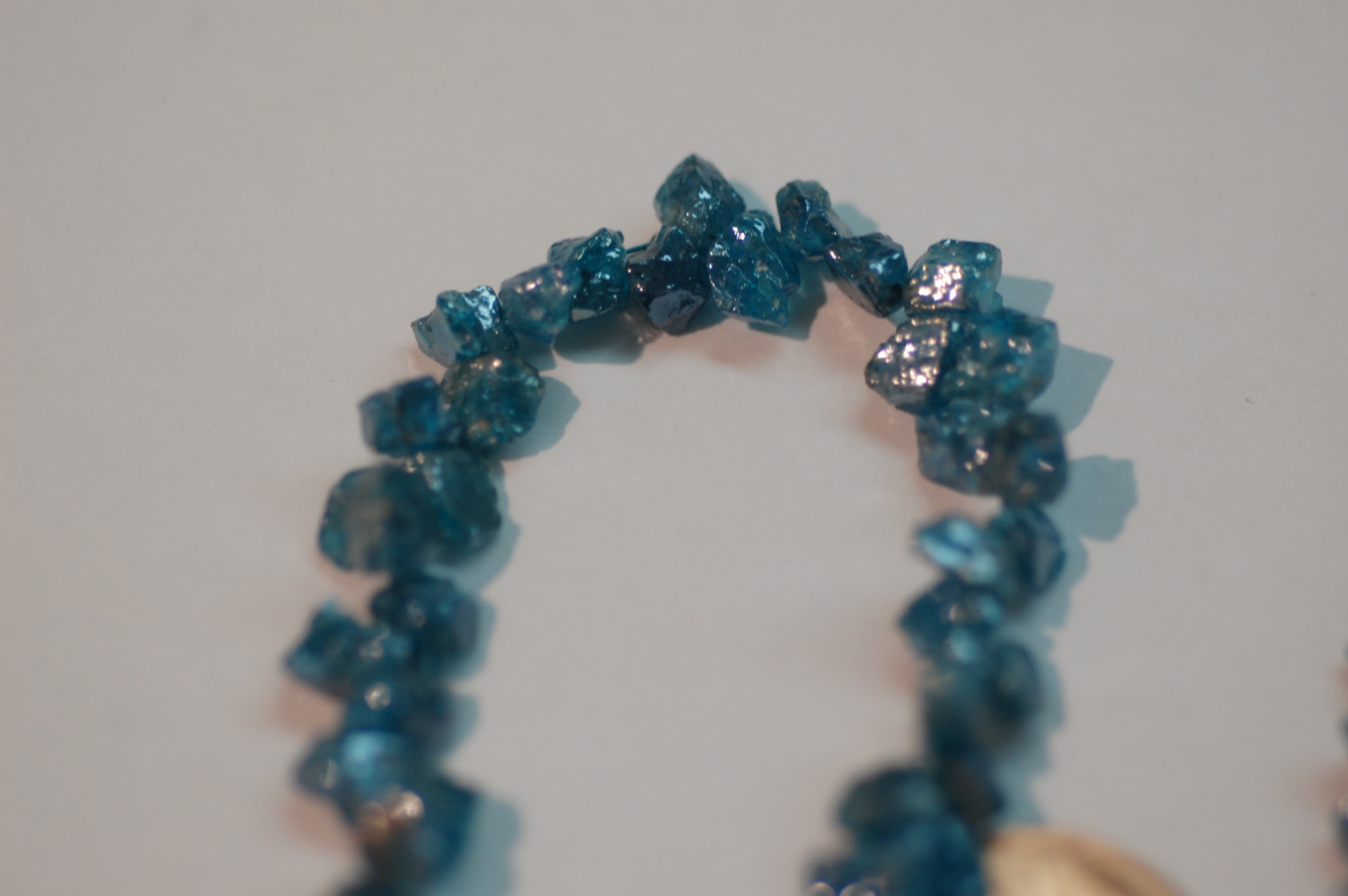 Peacock blue Apatite Funky Cut Faceted