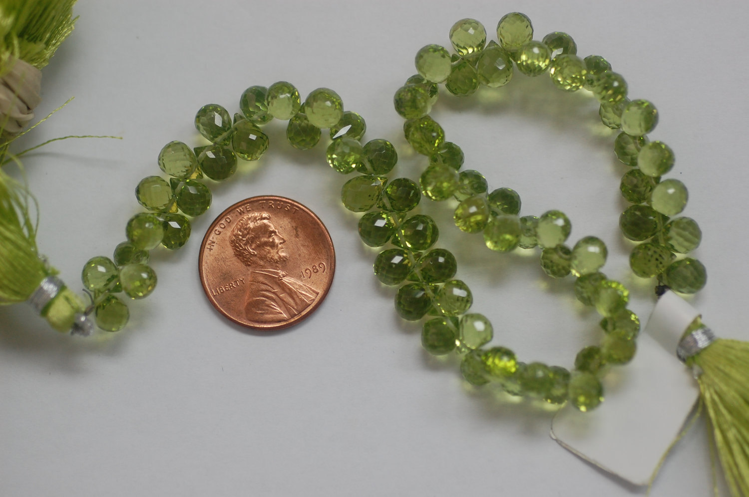 Peridot Drops Faceted