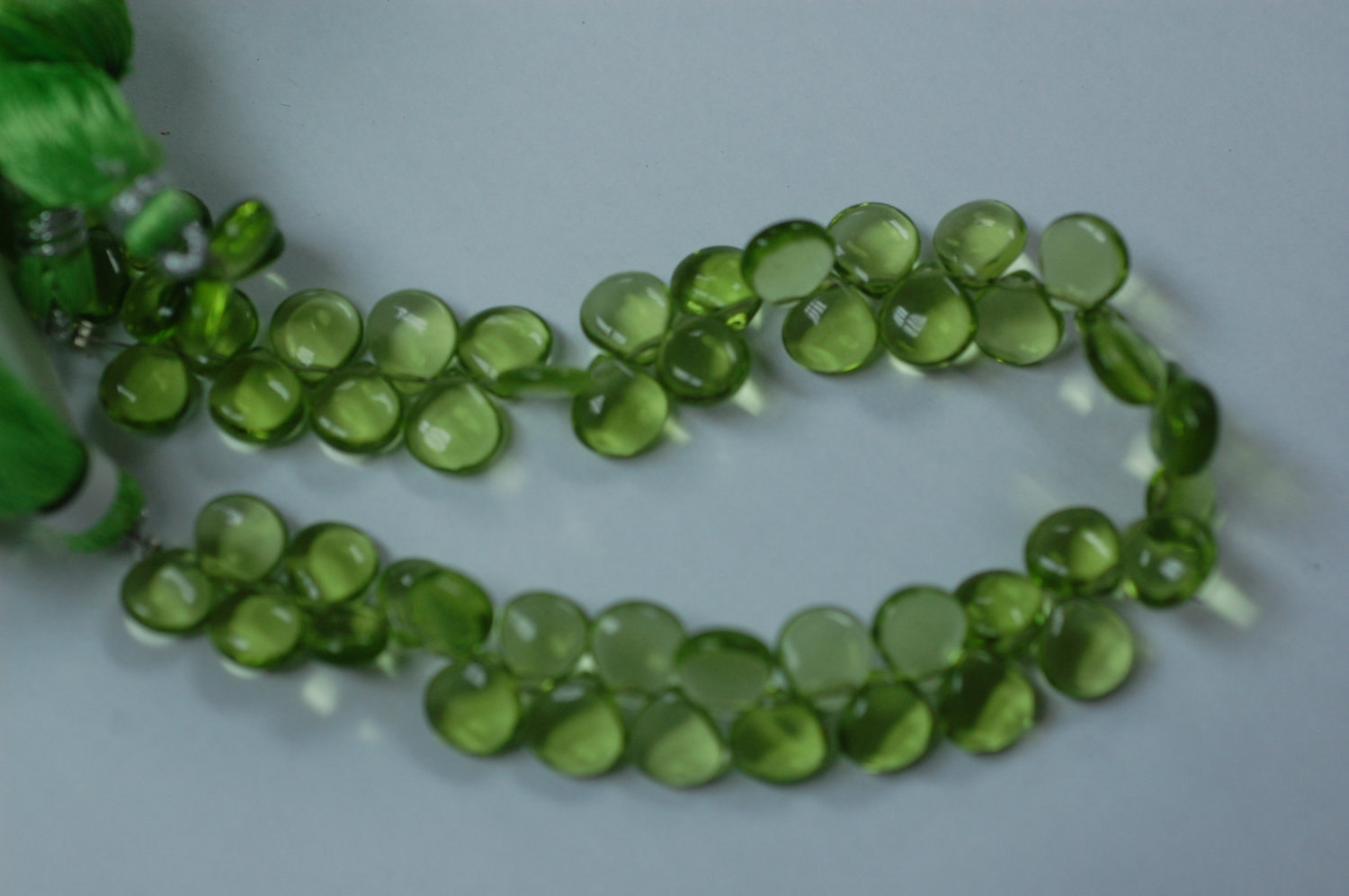 Peridot Hydro Quartz Heart smooth