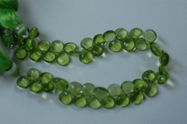 Peridot Hydro Quartz Heart smooth
