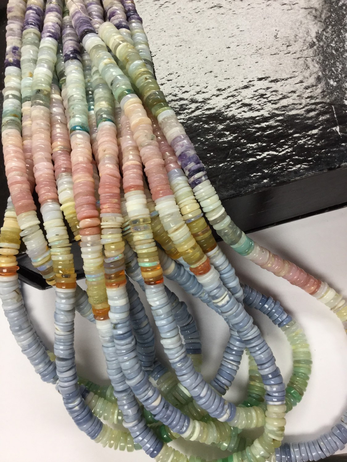Peruvian, Ethiopian and Mexican Opal Tires Smooth