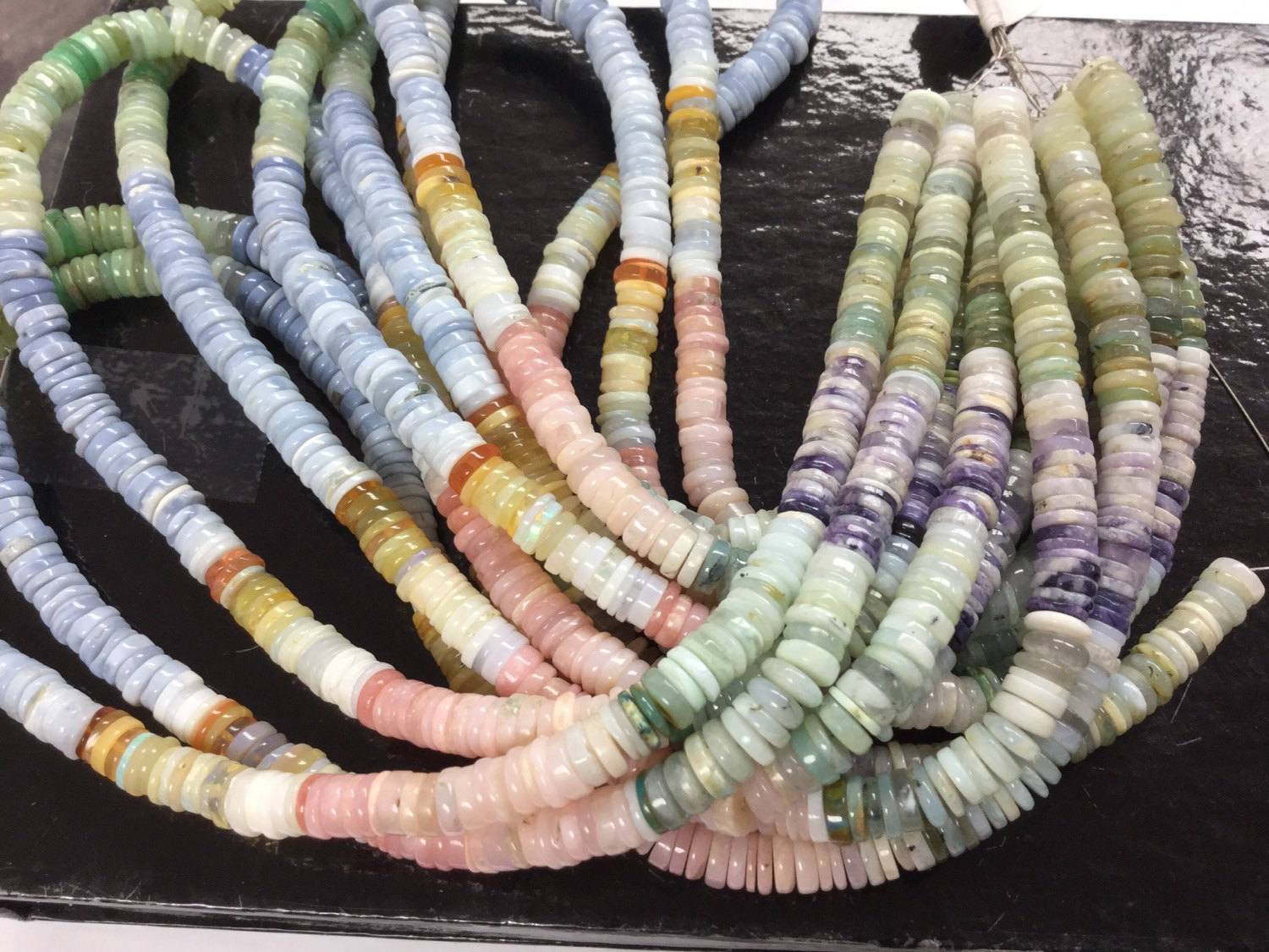 Peruvian, Ethiopian and Mexican Opal Tires Smooth