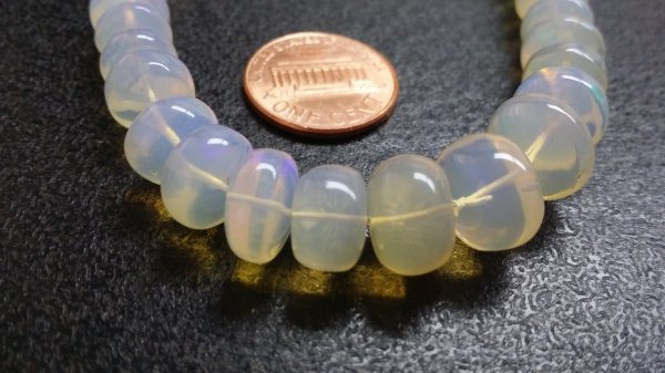 Ethiopian Opal Rondelle Smooth