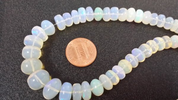 Ethiopian Opal Rondelle Smooth