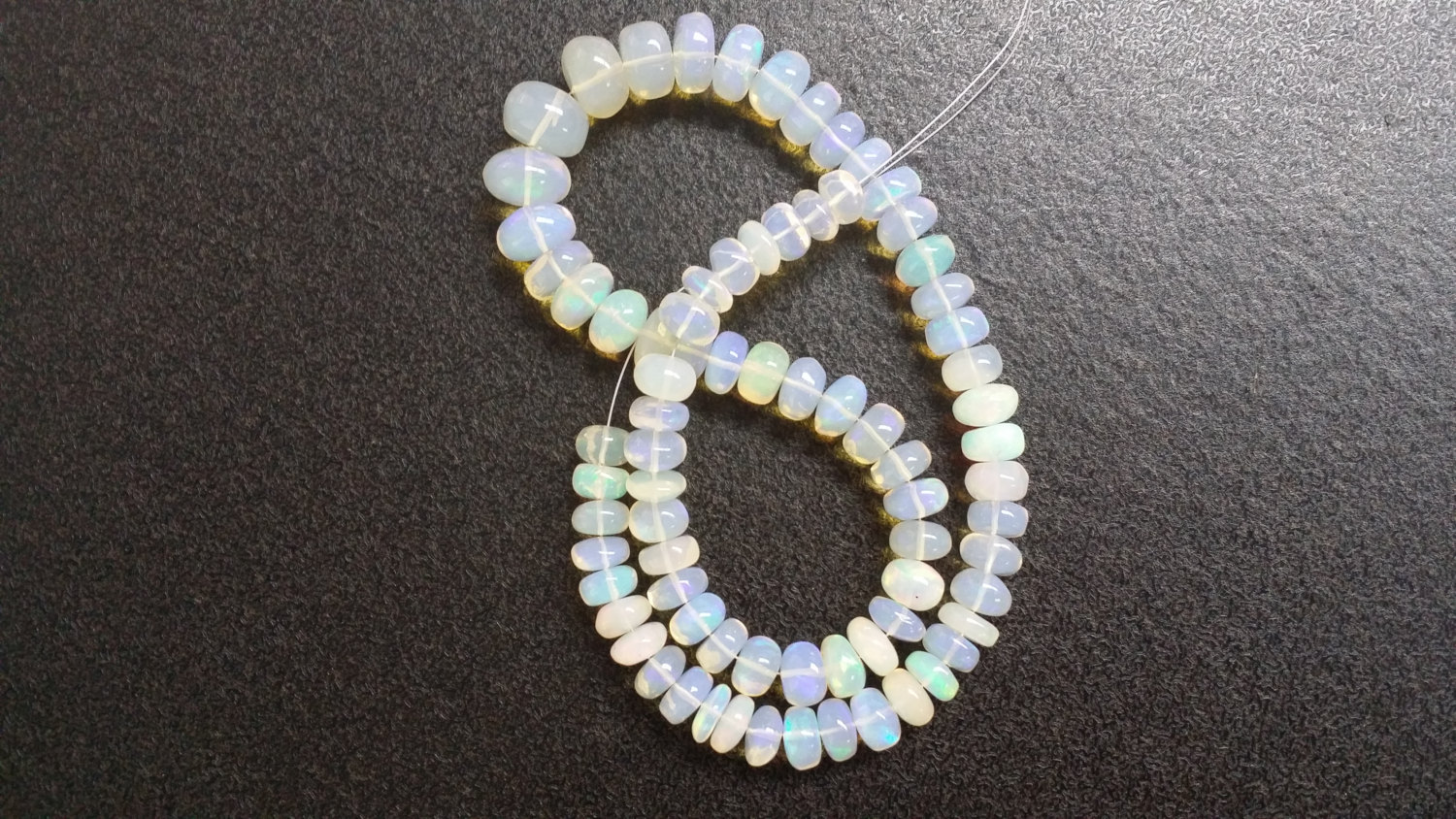 Ethiopian Opal Rondelle Smooth
