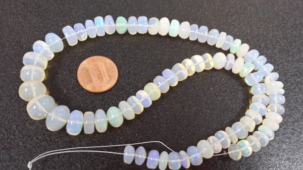 Ethiopian Opal Rondelle Smooth