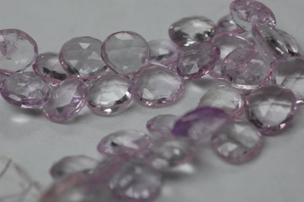 Pink Amethyst Heart faceted