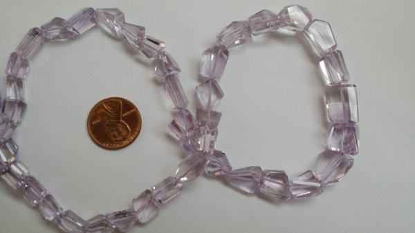 Pink Amethyst Nuggets Faceted
