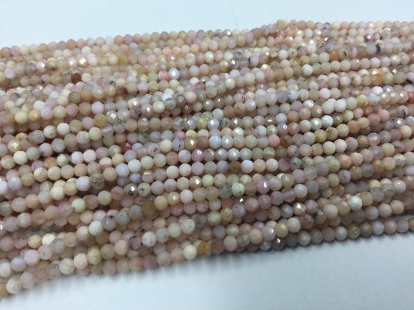 Pink Opal Rounds Faceted