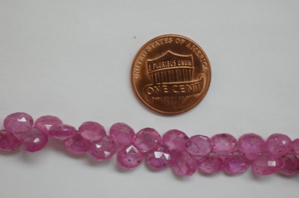 Pink Sapphire Hearts Faceted