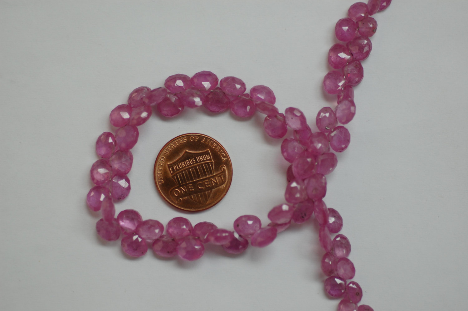 Pink Sapphire Hearts Faceted