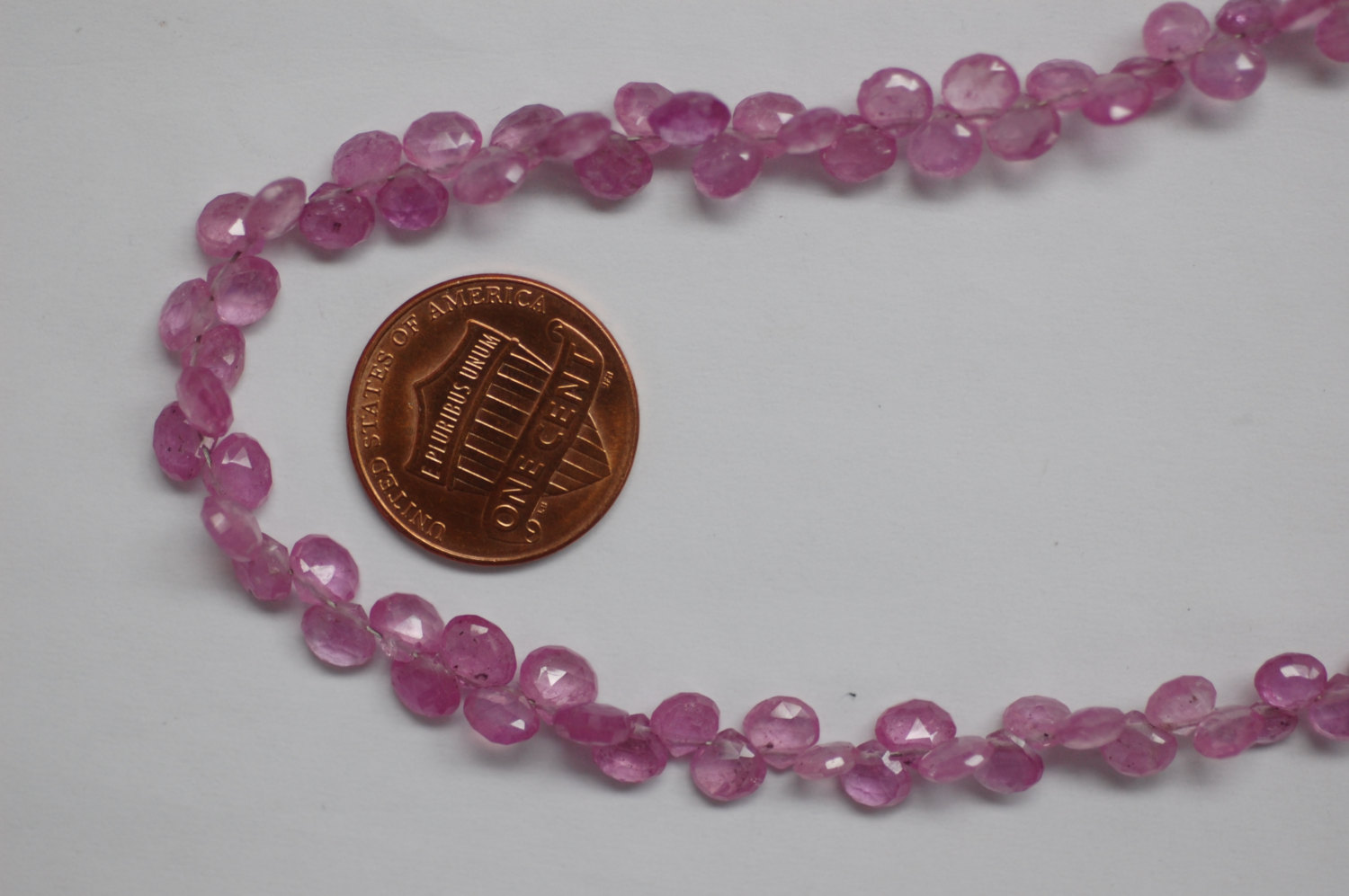 Pink Sapphire Hearts Faceted (Small Size)