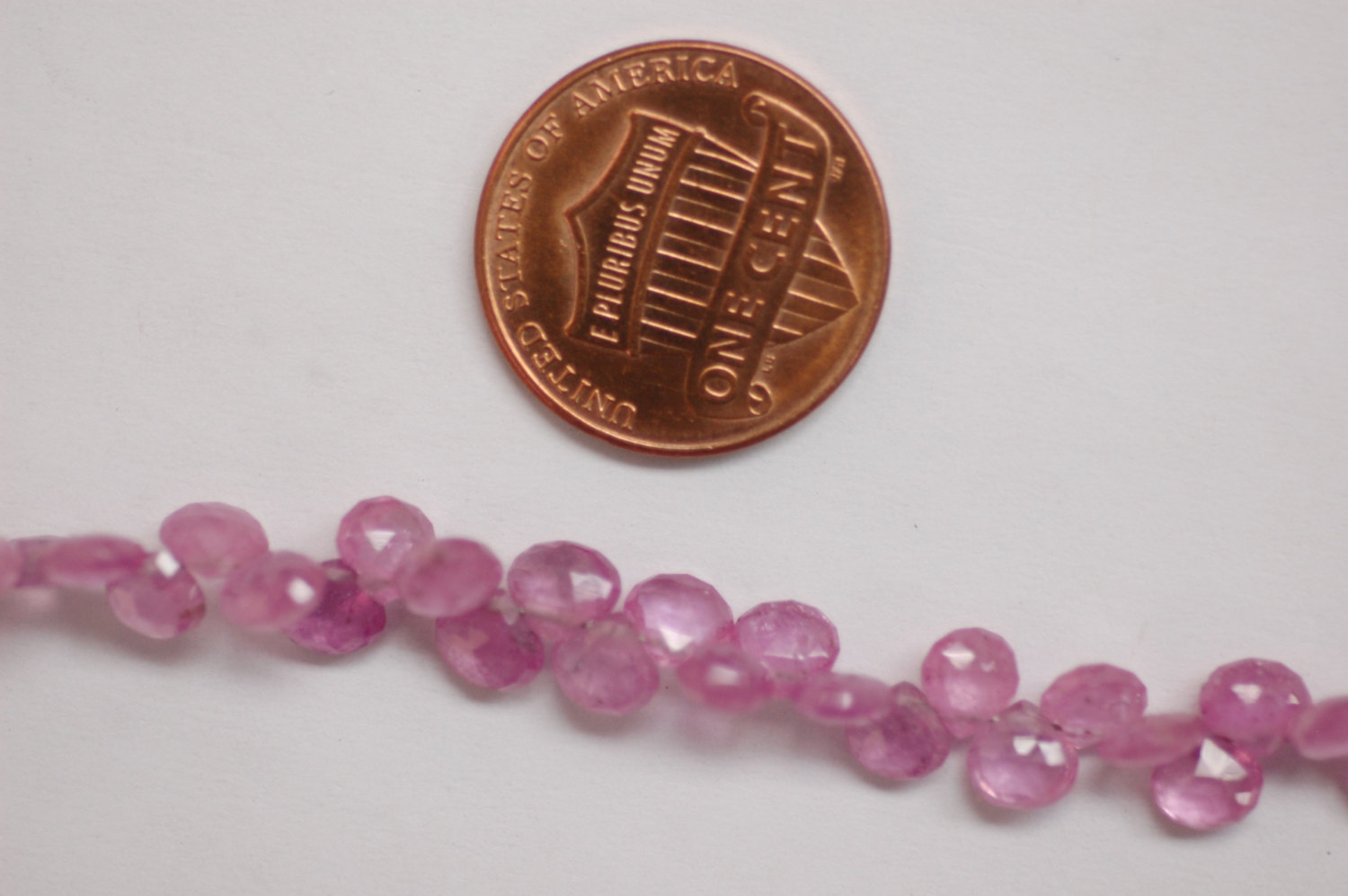 Pink Sapphire Hearts Faceted (Small Size)