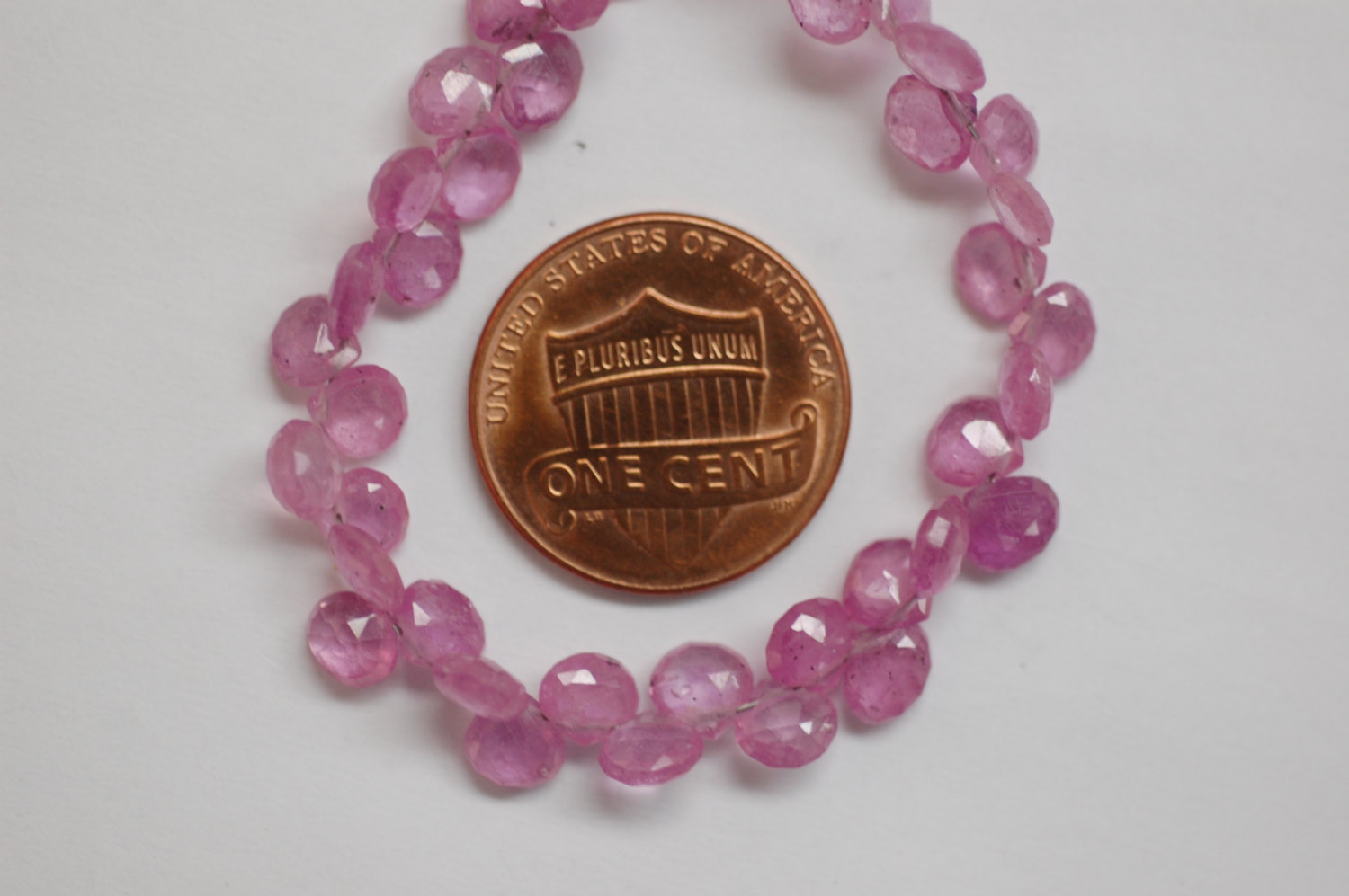 Pink Sapphire Hearts Faceted (Small Size)