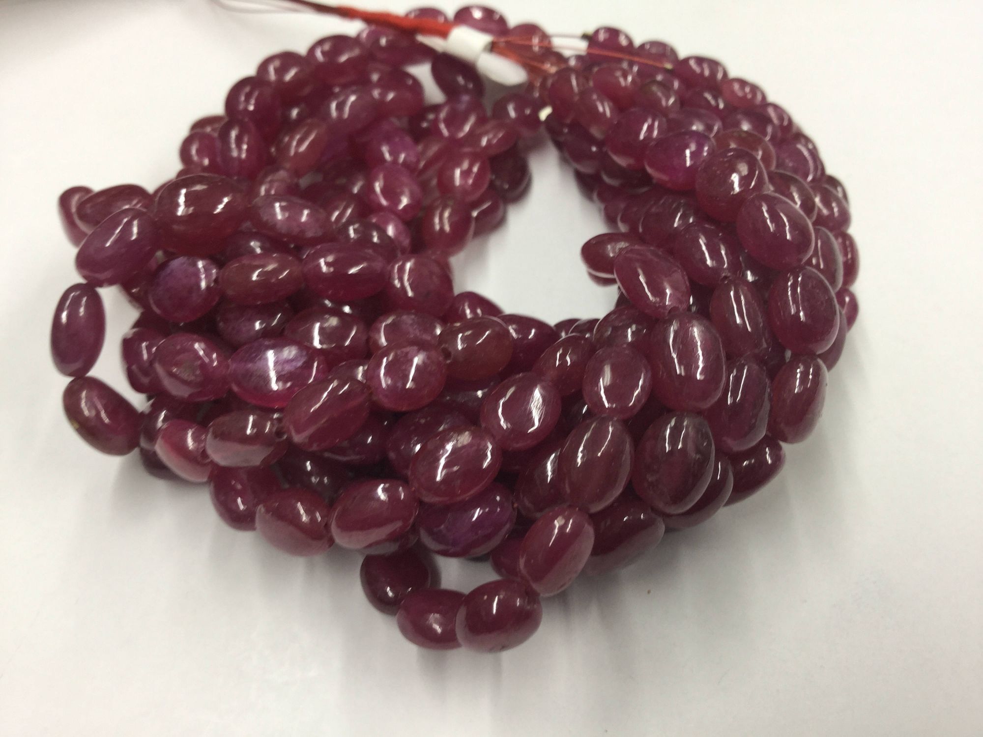 Pink Sapphire/Ruby Ovals Smooth