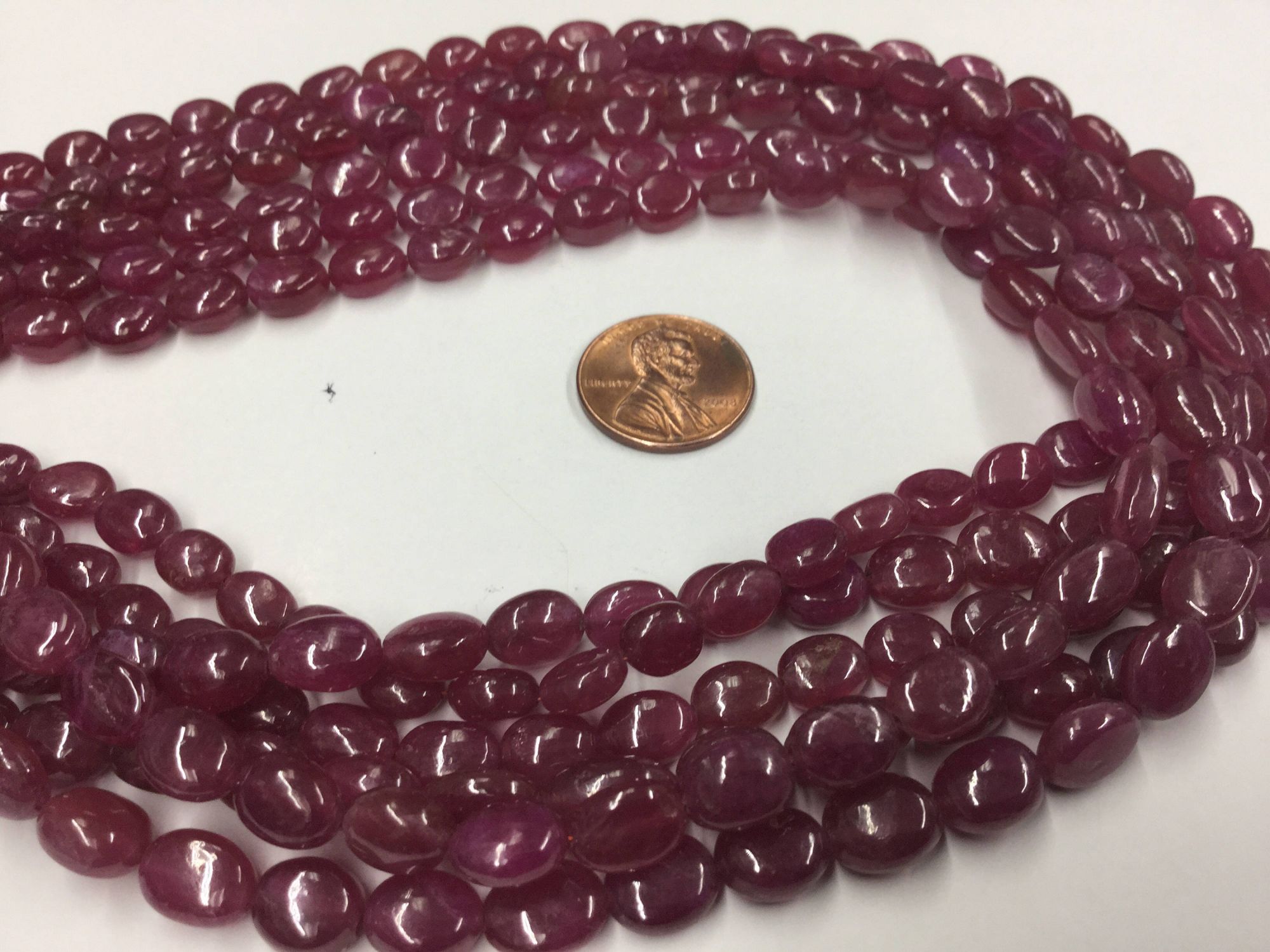 Pink Sapphire/Ruby Ovals Smooth