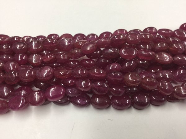 Pink Sapphire/Ruby Ovals Smooth
