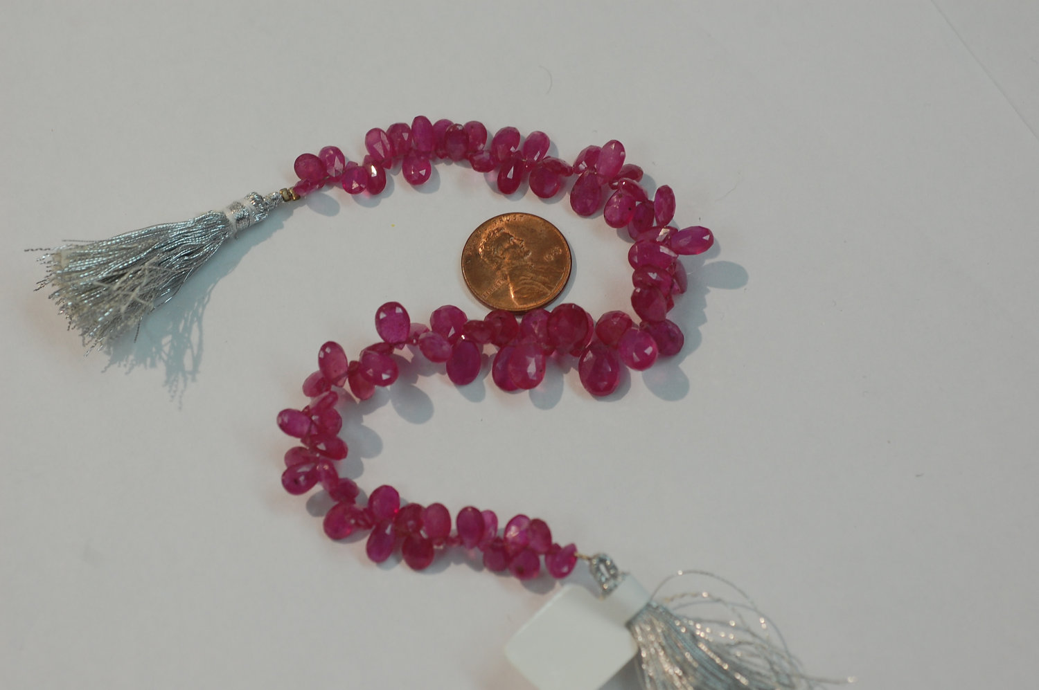 Pink sapphire Pear Shape Faceted  (Dark)