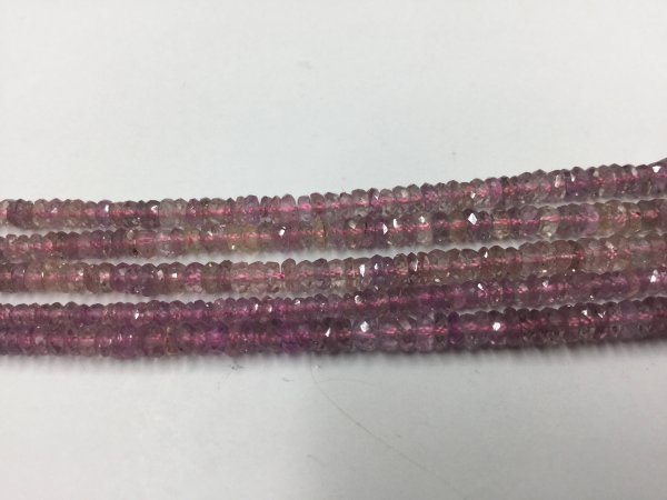 Pink Sapphire Rondelles Faceted