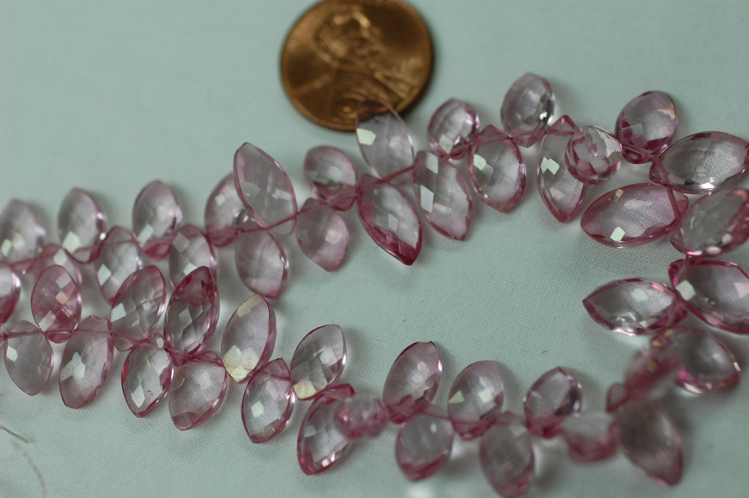 Pink Topaz Marquise Faceted