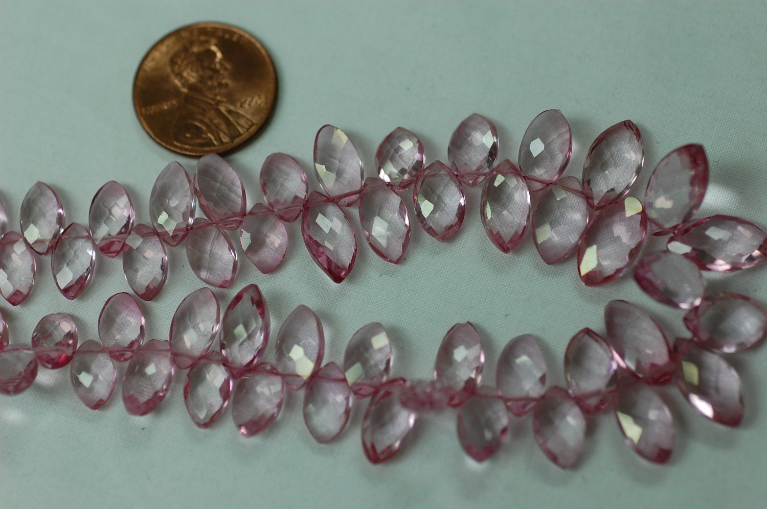 Pink Topaz Marquise Faceted