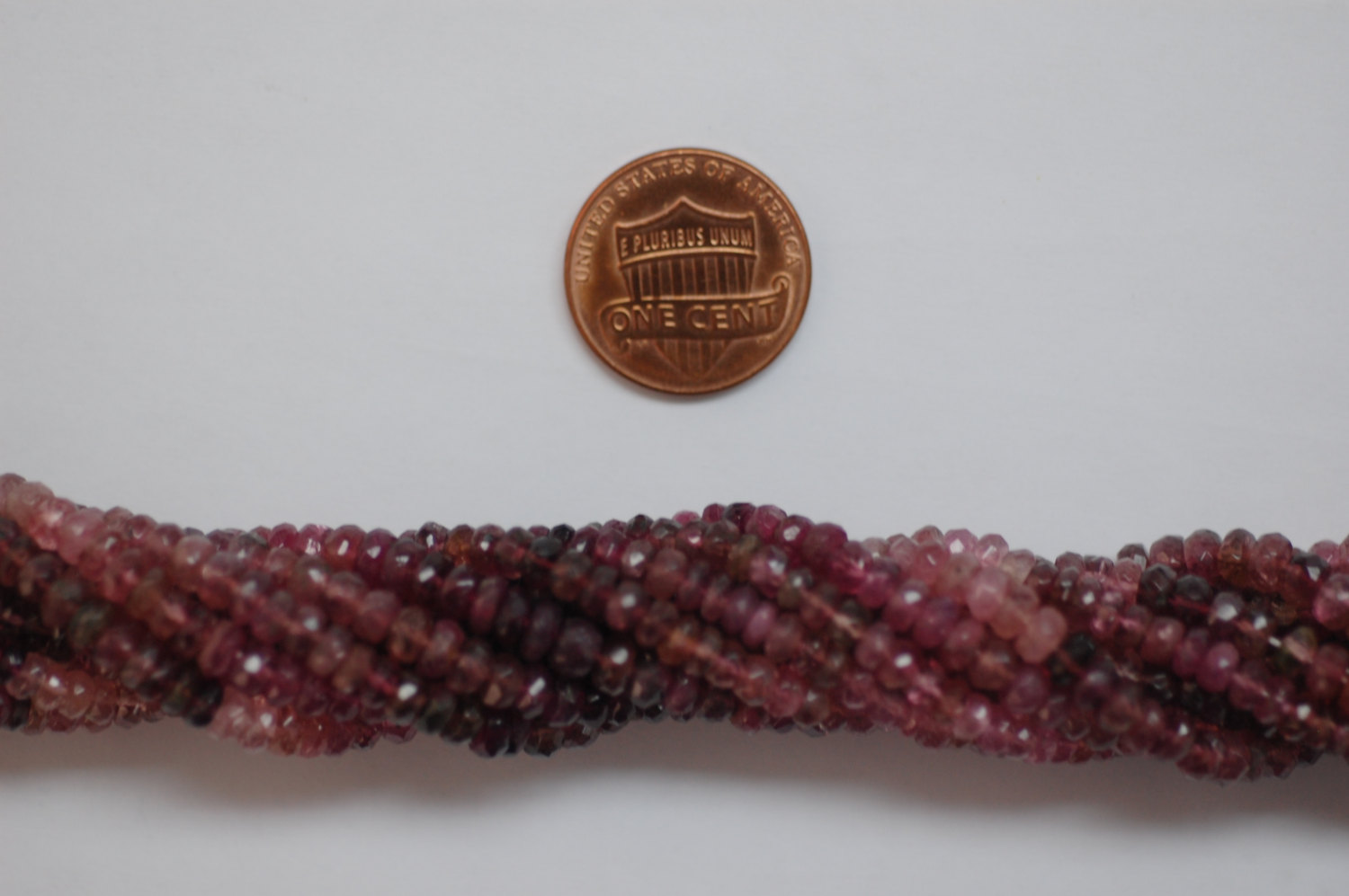 Pink Tourmaline Rondelle Faceted