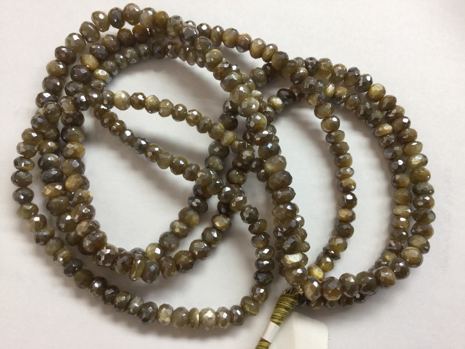 Australian Moonstone Rondelles Faceted