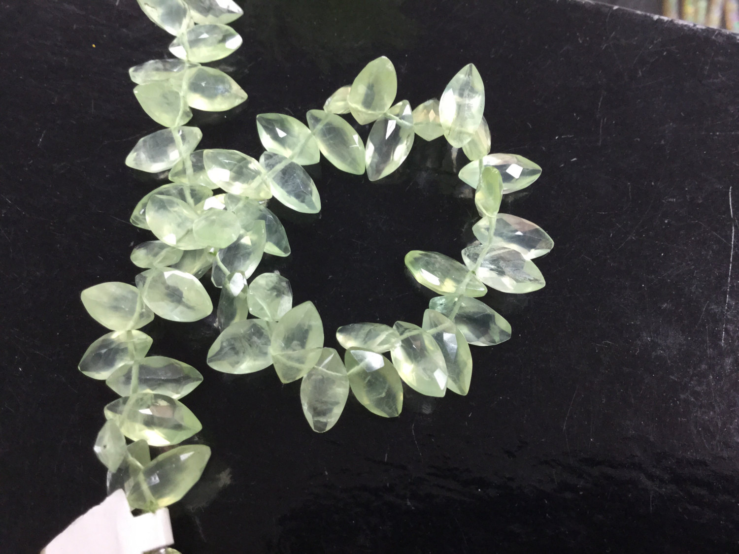 Prehnite Marquise Faceted