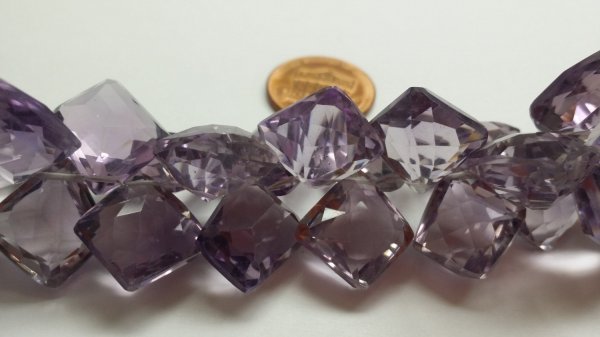Purple Funky Cut Hydro Quartz Faceted