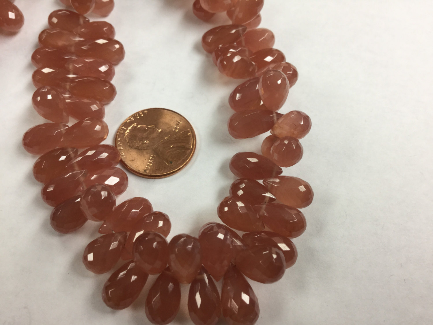 Rhodocrosite Drops Faceted