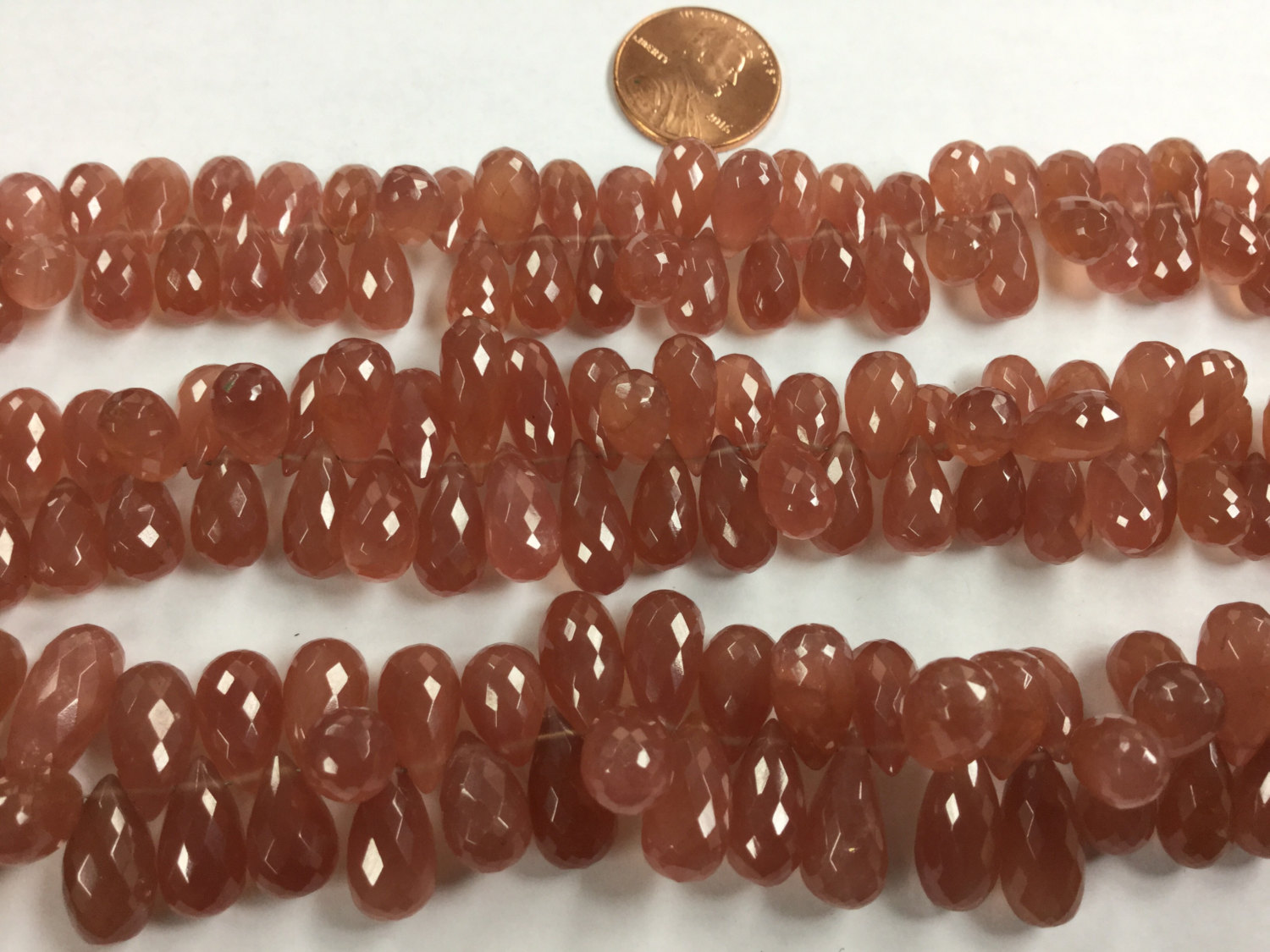 Rhodocrosite Drops Faceted