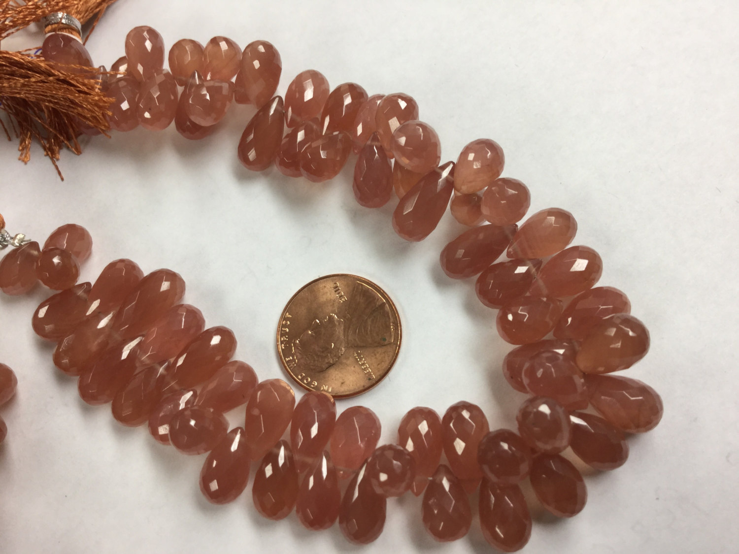 Rhodocrosite Drops Faceted