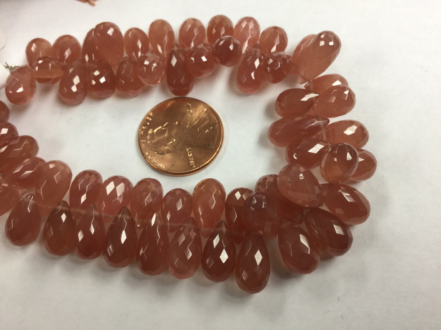 Rhodocrosite Drops Faceted