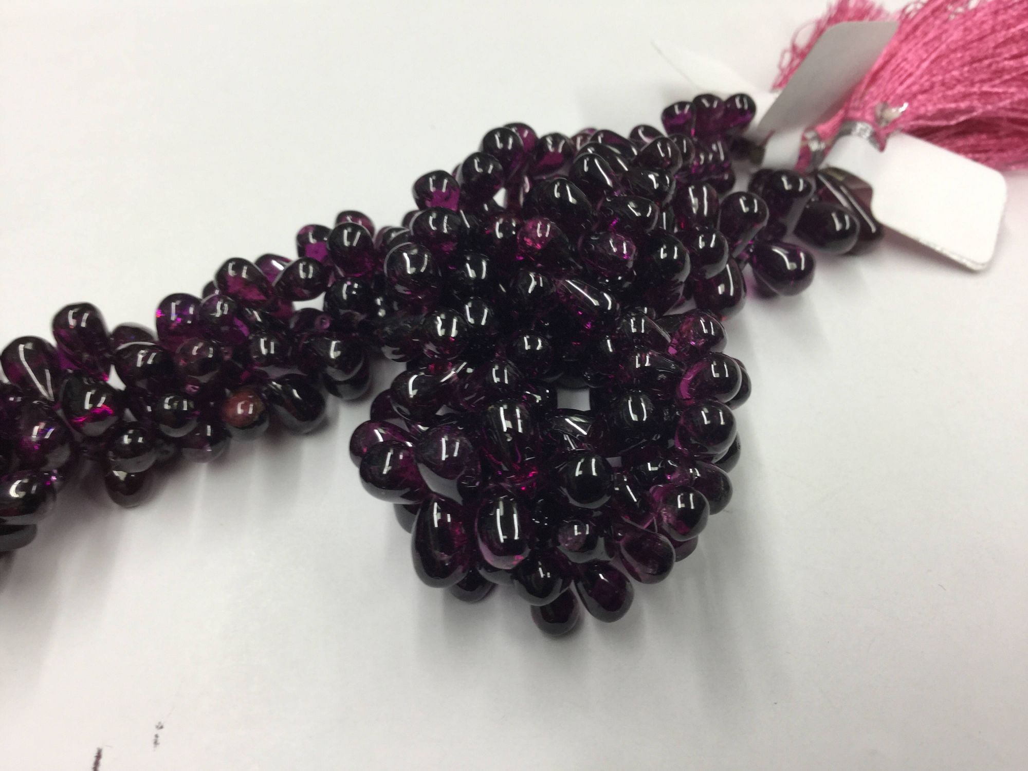Rhodolite Garnet Drops Smooth