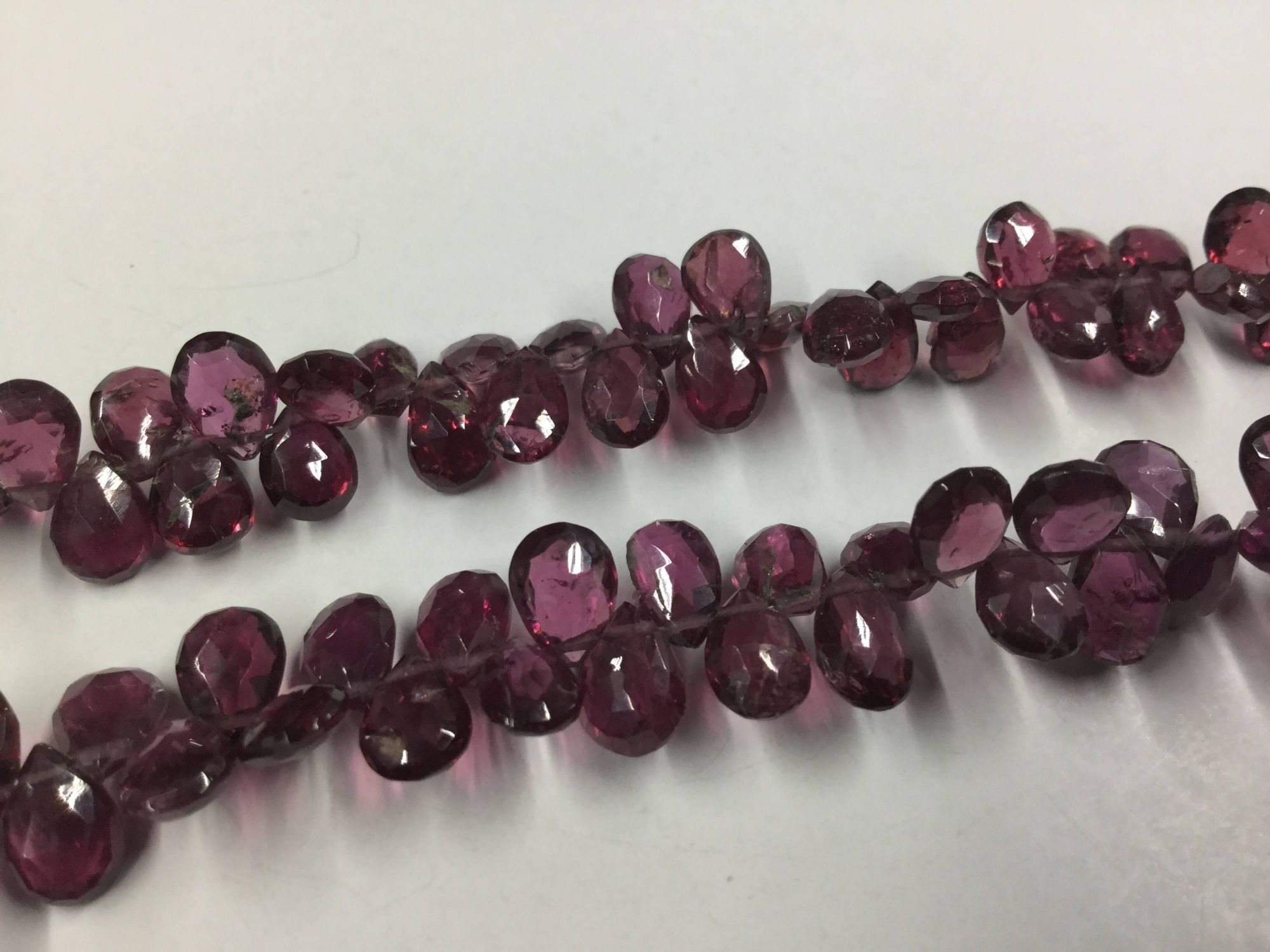 Rhodolite Garnet Pears Faceted