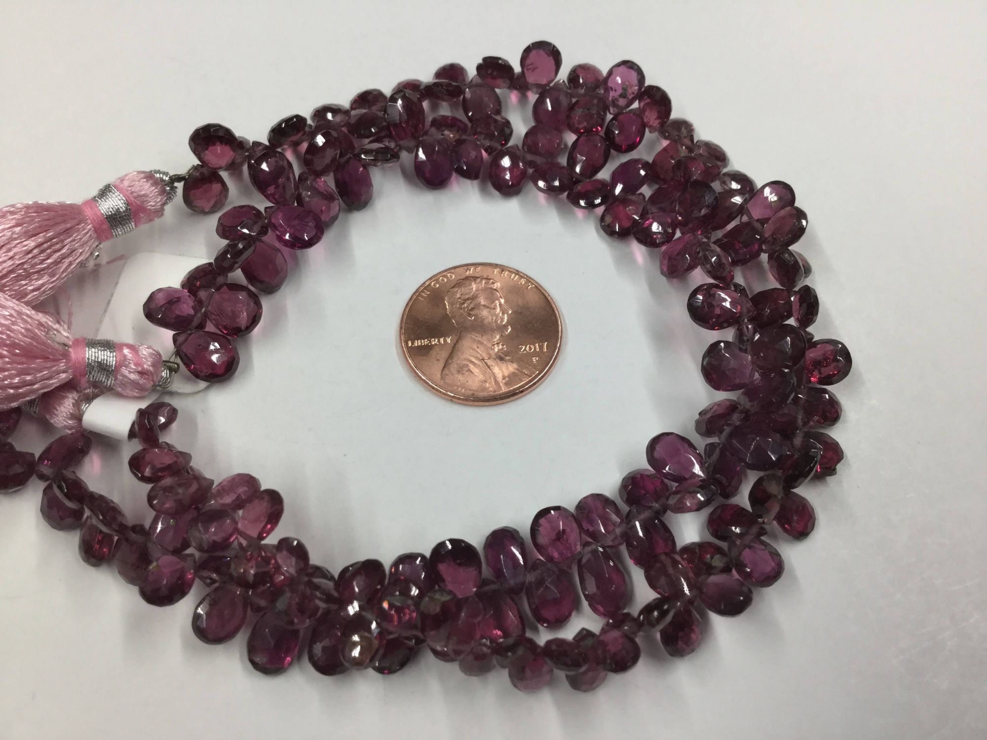 Rhodolite Garnet Pears Faceted