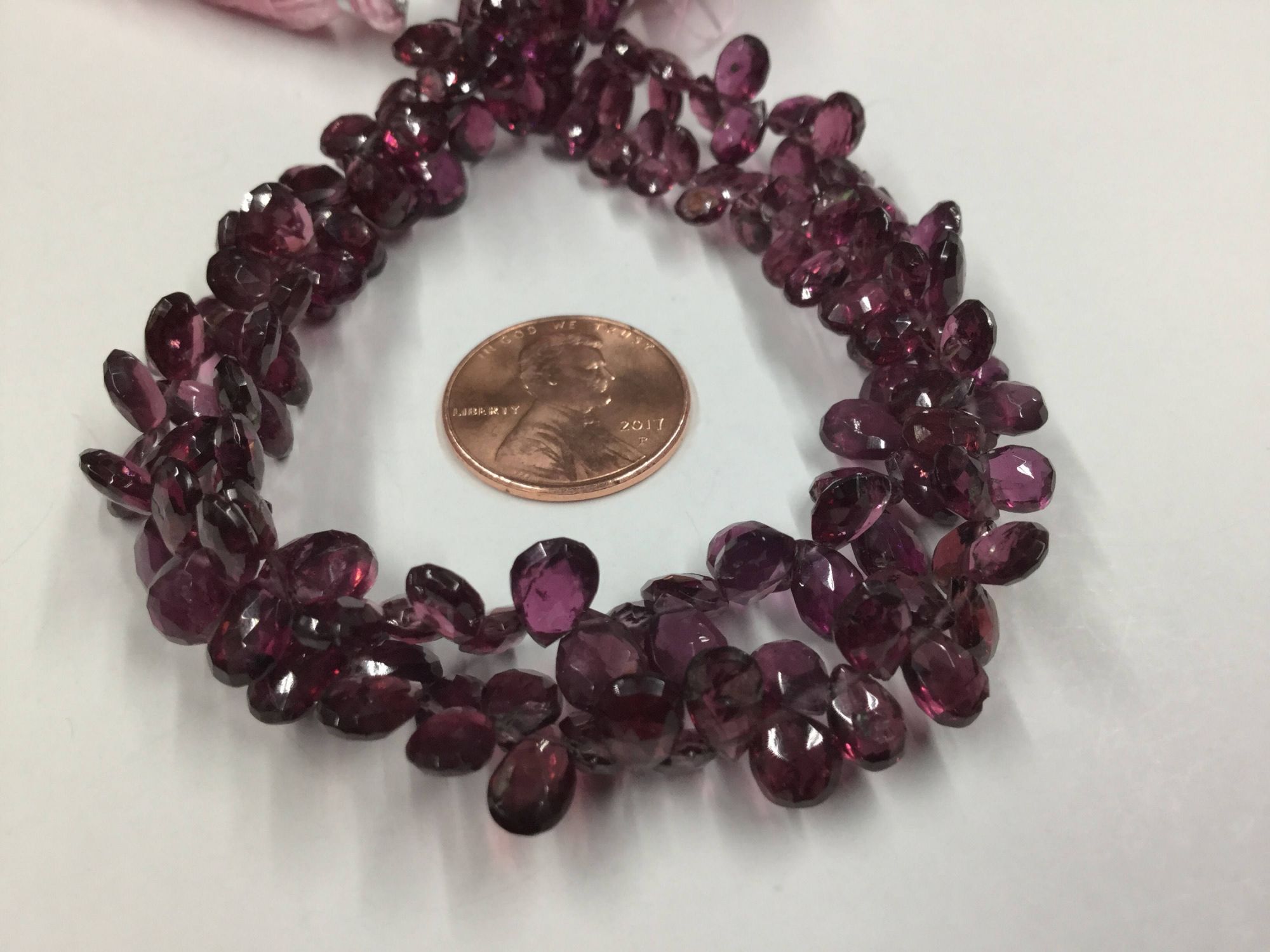 Rhodolite Garnet Pears Faceted