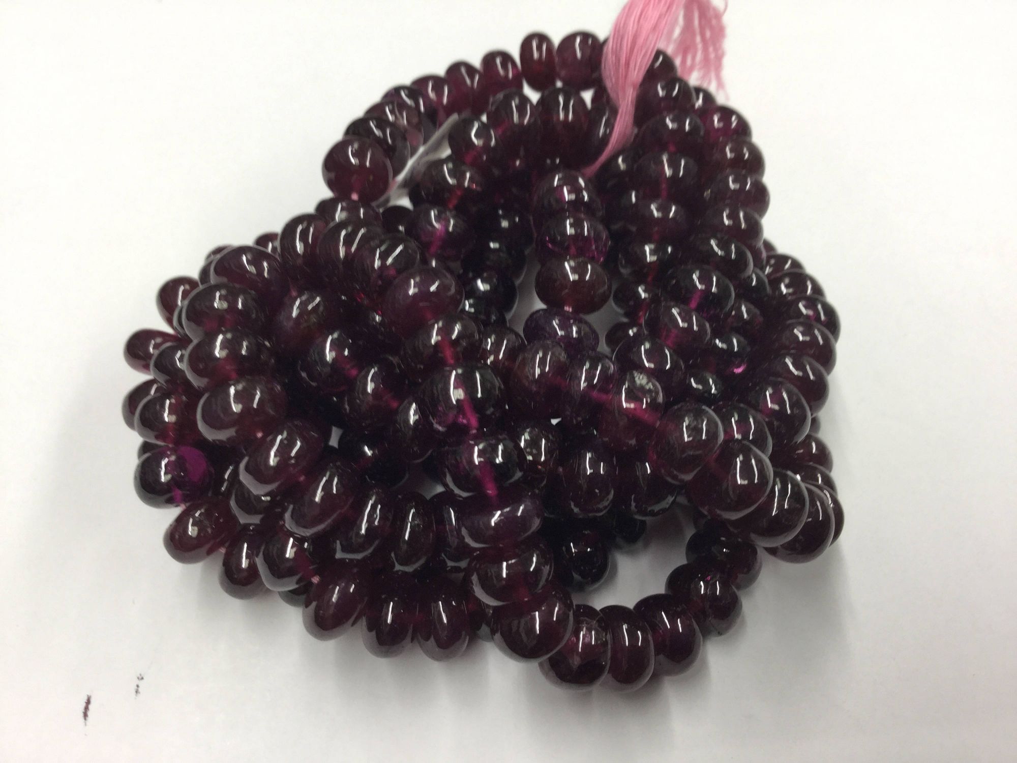Rhodolite Garnet Rondelles Smooth