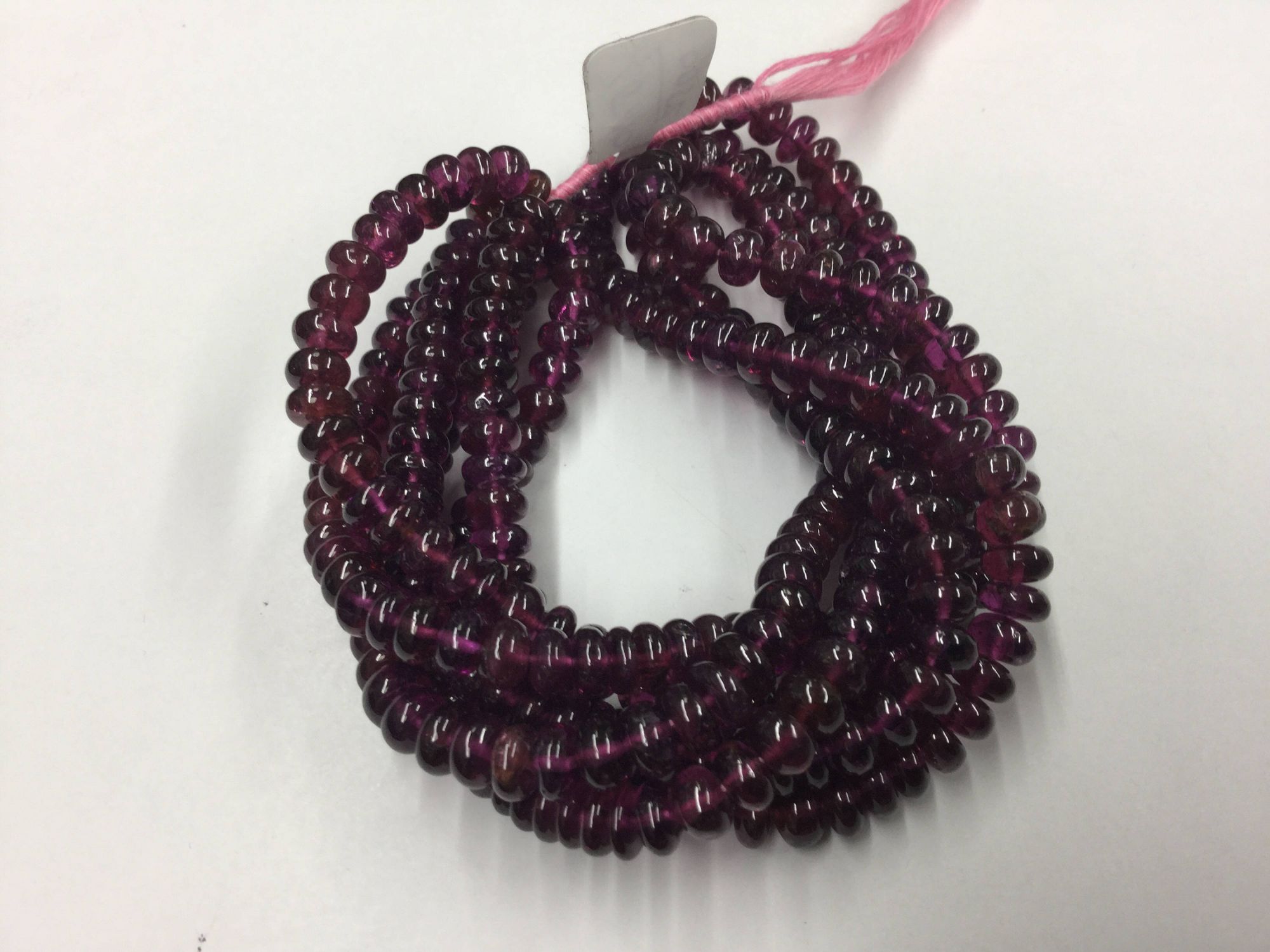 Rhodolite Garnet Rondelle Smooth