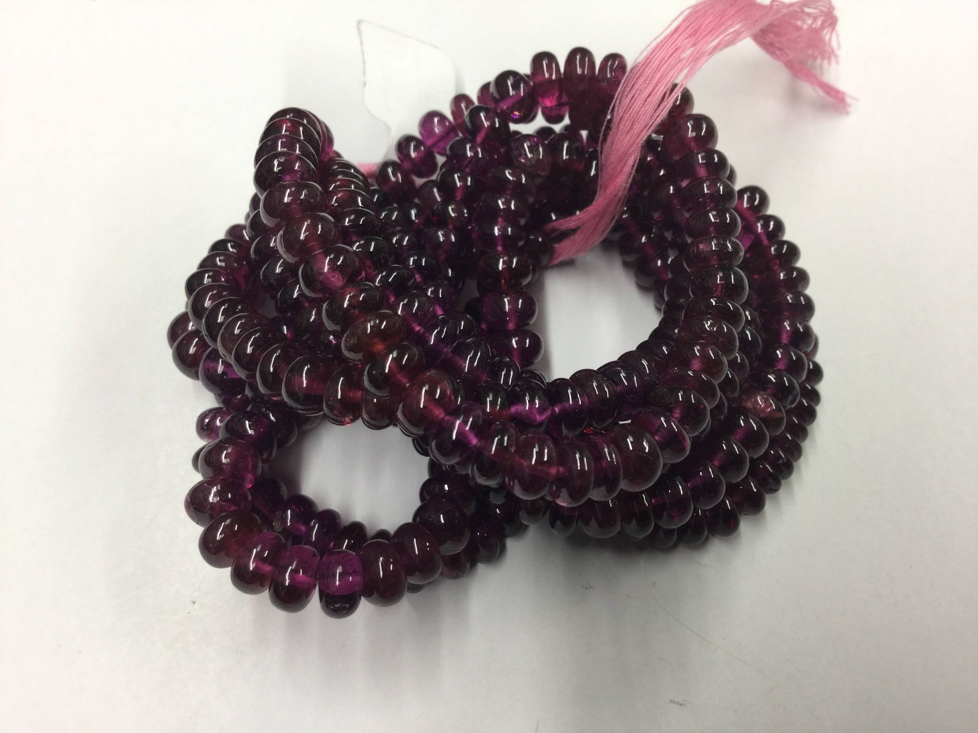 Rhodolite Garnet Rondelle Smooth